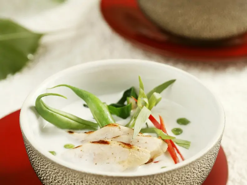Kokos-Hähnchen-Suppe