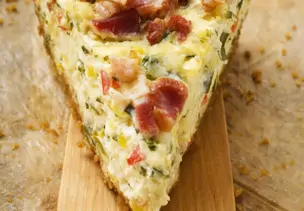 Lauchkuchen mit Gruyère