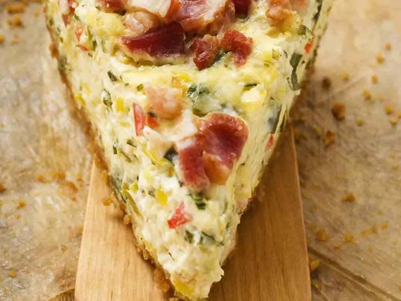Lauchkuchen mit Gruyère