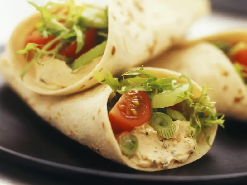 Wraps mit Kichererbsencreme