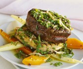 Rinderfilet auf Riesen-Champignon