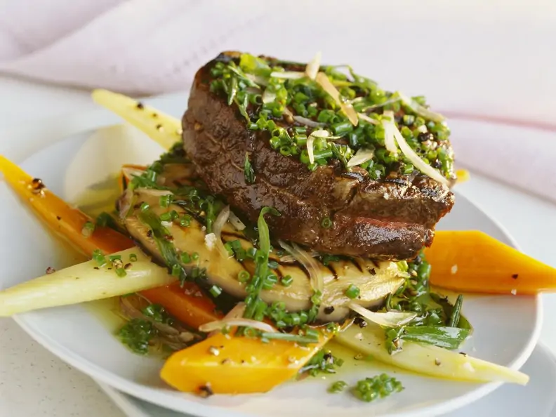 Rinderfilet auf Riesen-Champignon