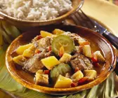 Lammragout auf kreolische Art
