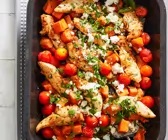 Hähnchen-Tomaten-Auflauf