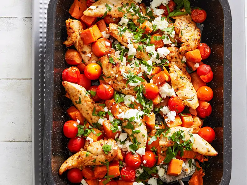 Hähnchen-Tomaten-Auflauf