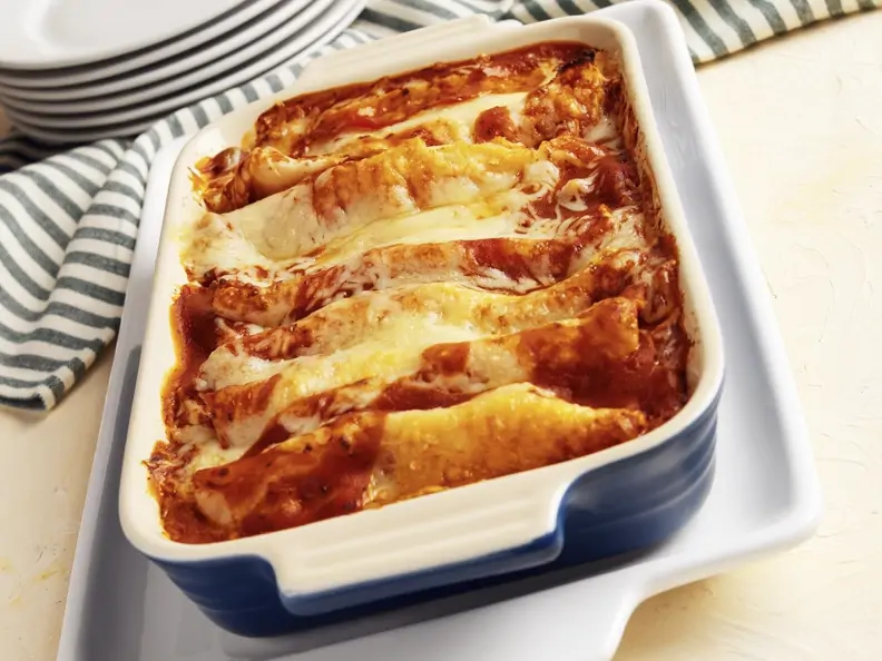 Pfannkuchen-Gratin auf italienische Art