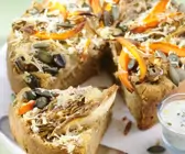 Kürbis-Chicorée-Kuchen