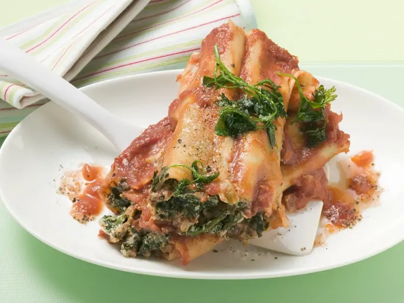 Cannelloni mit Spinatfüllung