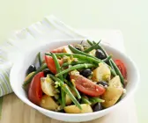 Kartoffelsalat mit grünen Bohnen