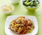 Paprika-Schweinefleisch-Pfanne