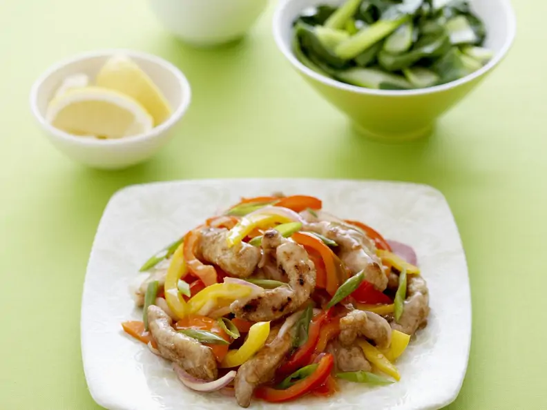 Paprika-Schweinefleisch-Pfanne