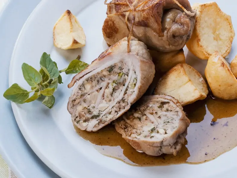 Kalbsfleischrouladen mit Füllung