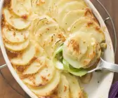 Kartoffelgratin mit Porree