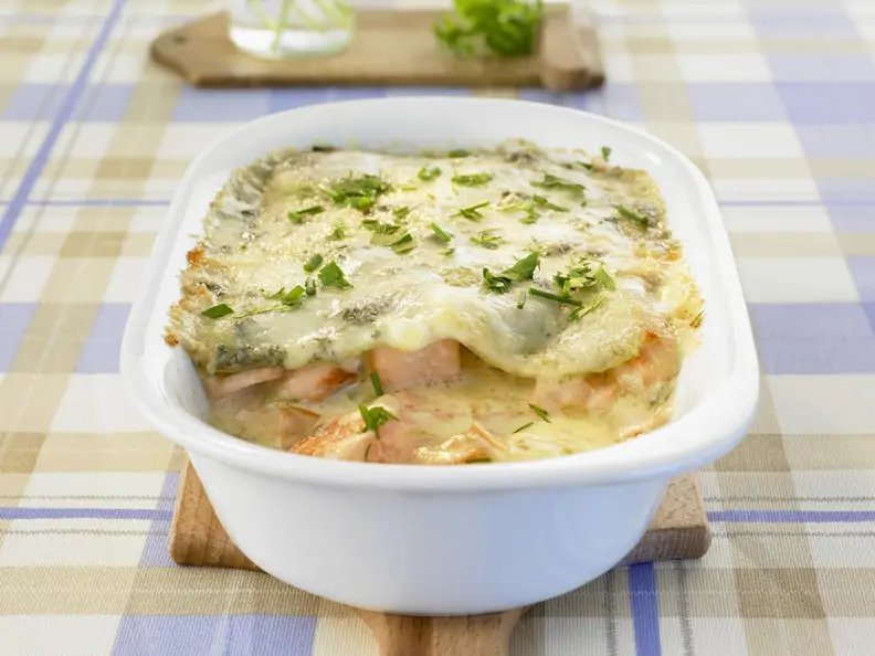 Lachs-Lasagne