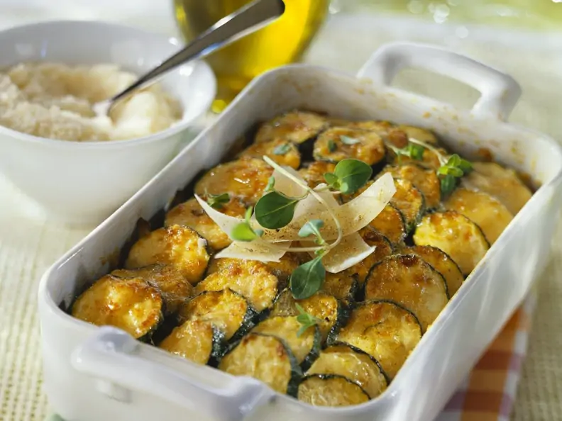 Zucchini-Auflauf mit Parmesan