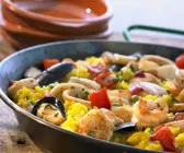 Klassische Meeresfrüchte-Paella