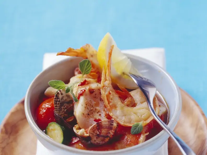 Meeresfrüchte-Fisch-Topf