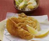 Wirsing-Schnitzel mit Kartoffelsalat