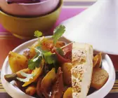Tajine mit Topinambur und Weißbrot