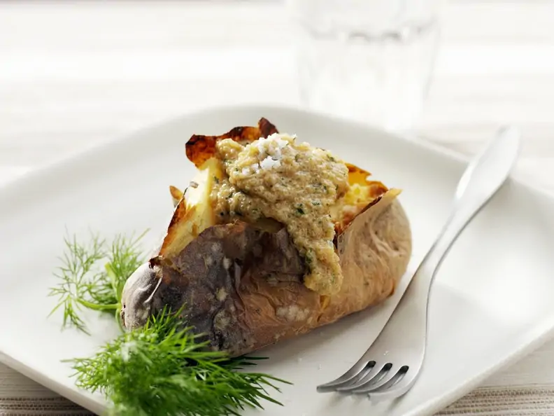 Ofenkartoffel mit Amarantsoße