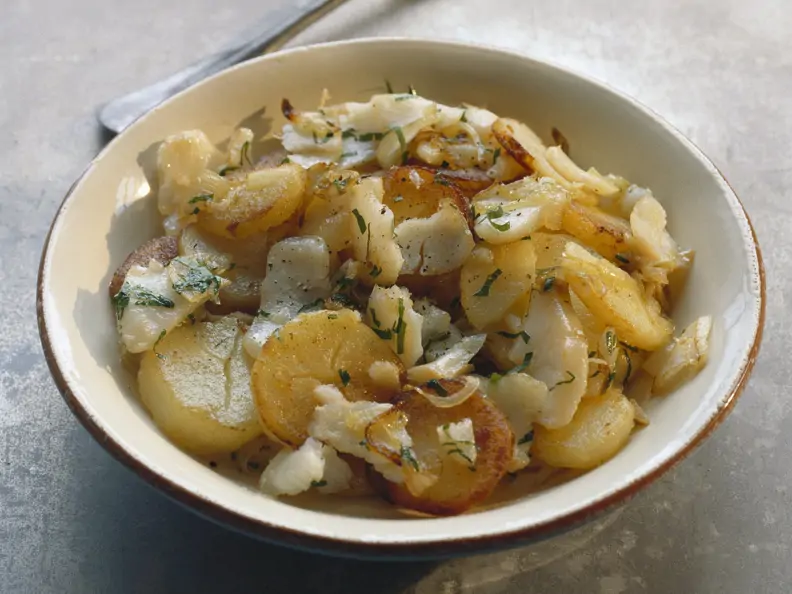 Bratkartoffel-Kabeljau-Pfanne