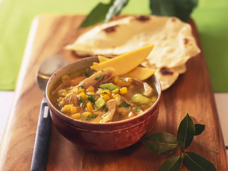 Mango-Enten-Suppe