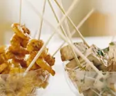 Shrimps- und Tofuspieße