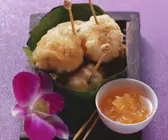 Frittierte Scampi-Bällchen
