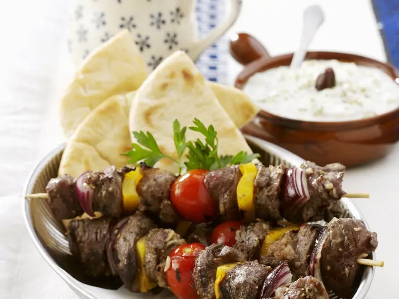 Lammschaschlik mit Zaziki