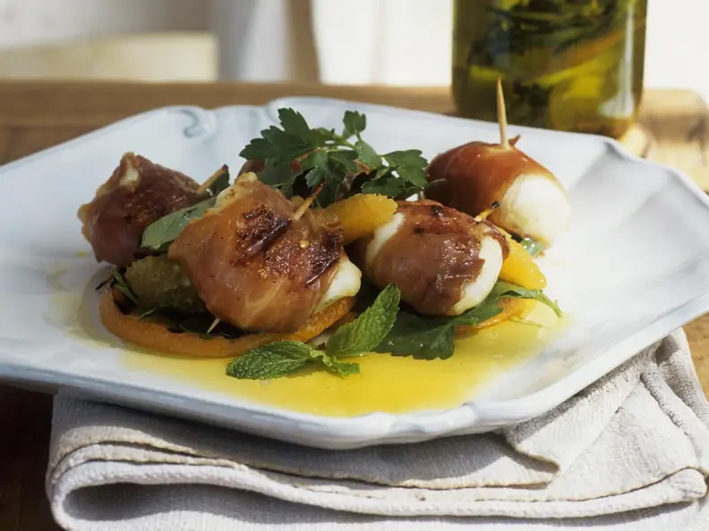 Mozzarella-Pancetta-Rouladen