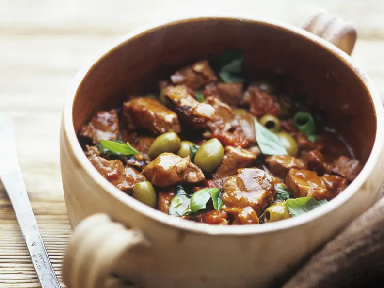 Ragout vom Kalb mit Oliven