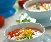 Kalte spanische Gemüsesuppe (Gazpacho)