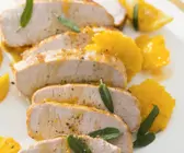 Schweinefilet mit Zitrussoße und Salbei
