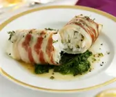 Festlicher Fisch im Speckwickel