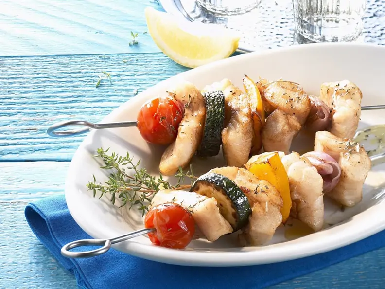 Fischspieße vom Grill