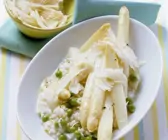 Risotto mit Spargel und Erbsen