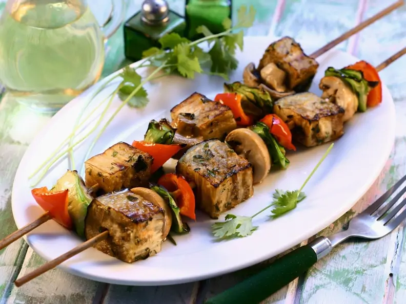 Auberginen-Spieße