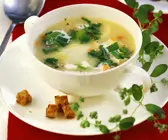 Cremige Kartoffelsuppe mit Majoran