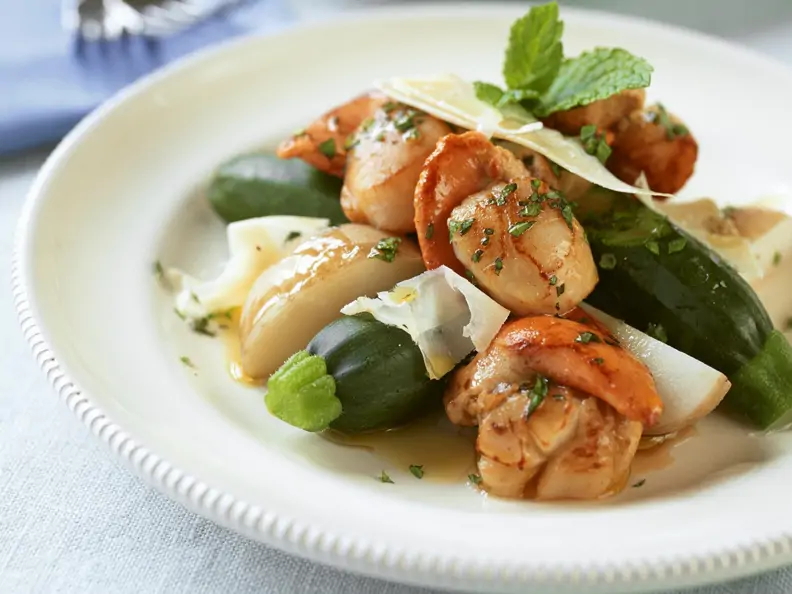 Jakobsmuscheln mit Zucchini