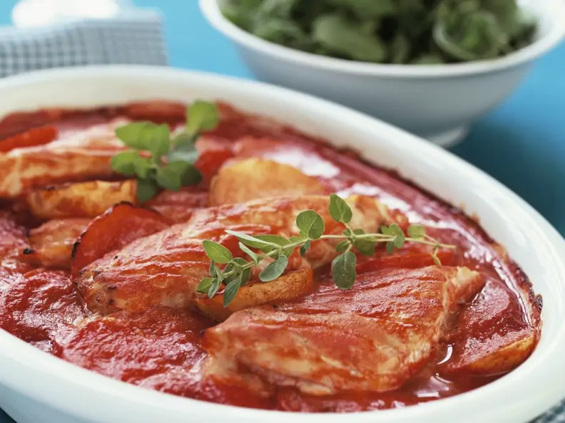 Fisch-Tomaten-Gratin