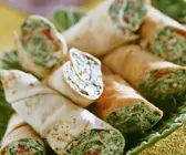 Spinat-Käse-Wraps