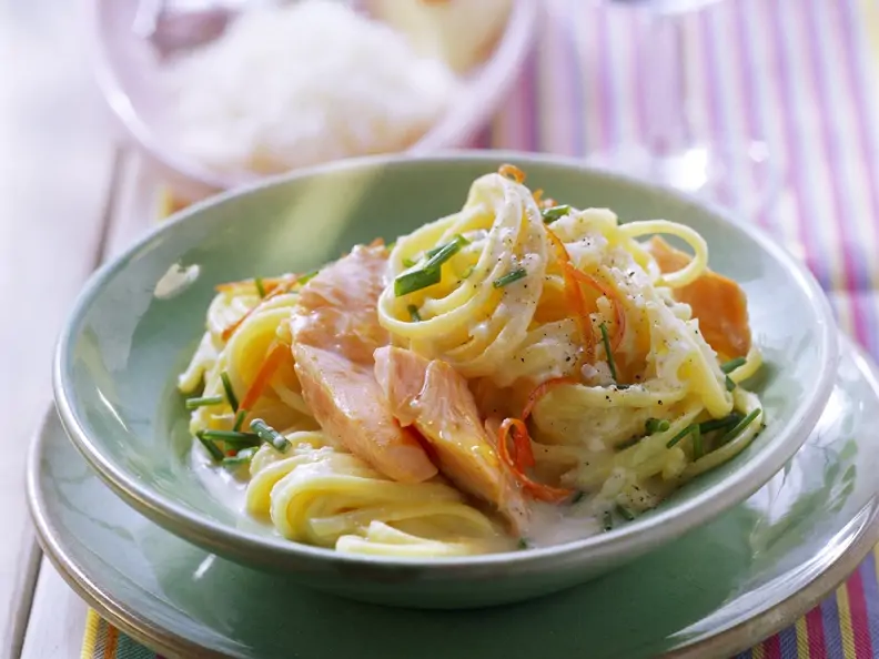 Pasta mit Lachs