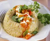 Paprikagemüse mit Reis