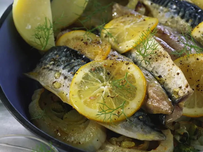 Zitronen-Makrele mit Fenchel