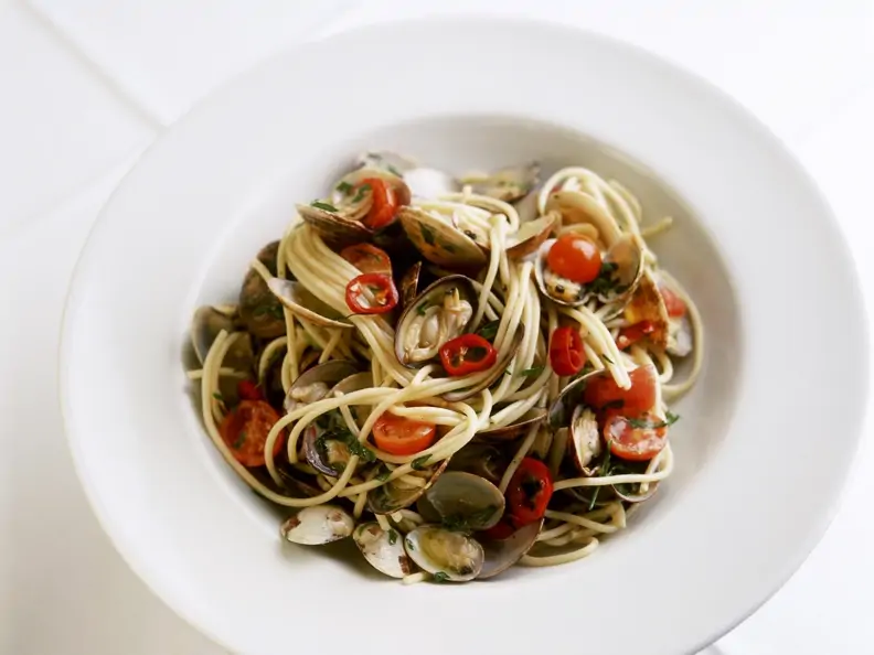 Spaghetti mit Muscheln