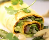 Tortilla mit würzigem Spargel