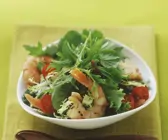 Gemischter Salat mit Shrimps