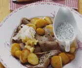 Tellerfleisch mit Schnittlauchsoße und Apfel-Meerrettich