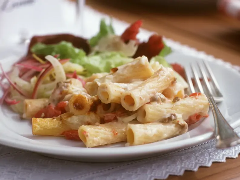 Gratinierte Rigatoni