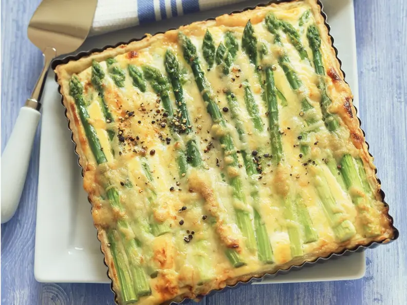 Quiche mit Spargel und Ricotta